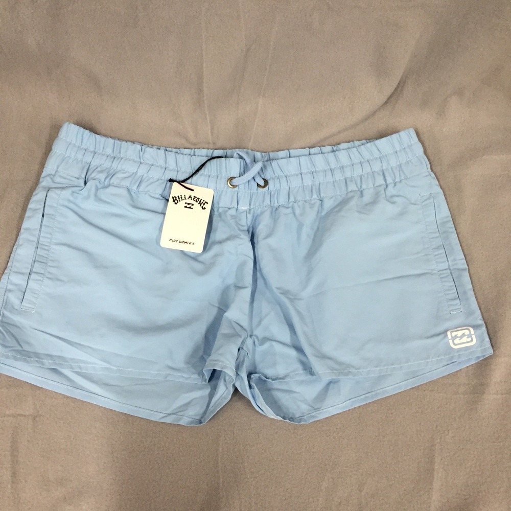 Billabong Women Plus 1X Blue Board Shorts Swim Surf Beach Shorts NWT